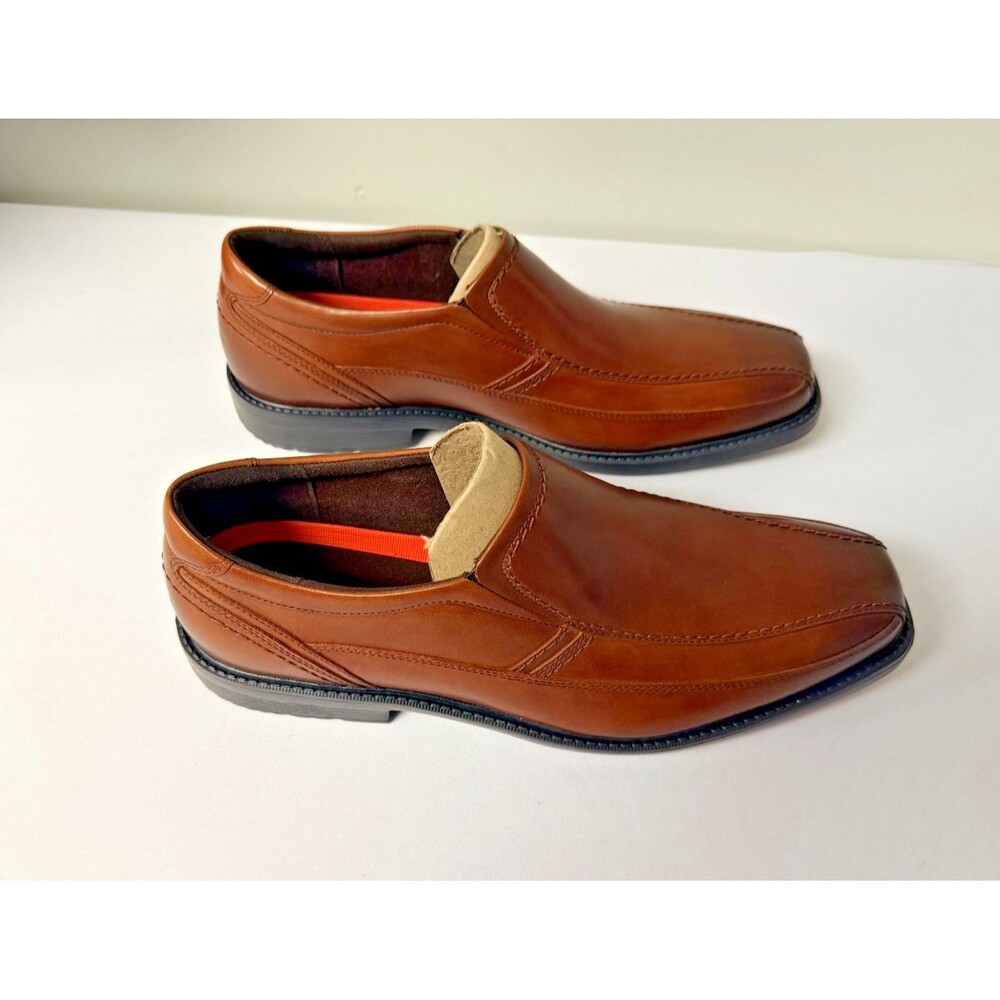 Rockport SL2 Bike SO CH5296 Mens Size 14M Tan Havana Leather Slip On NIB - Picture 3 of 9
